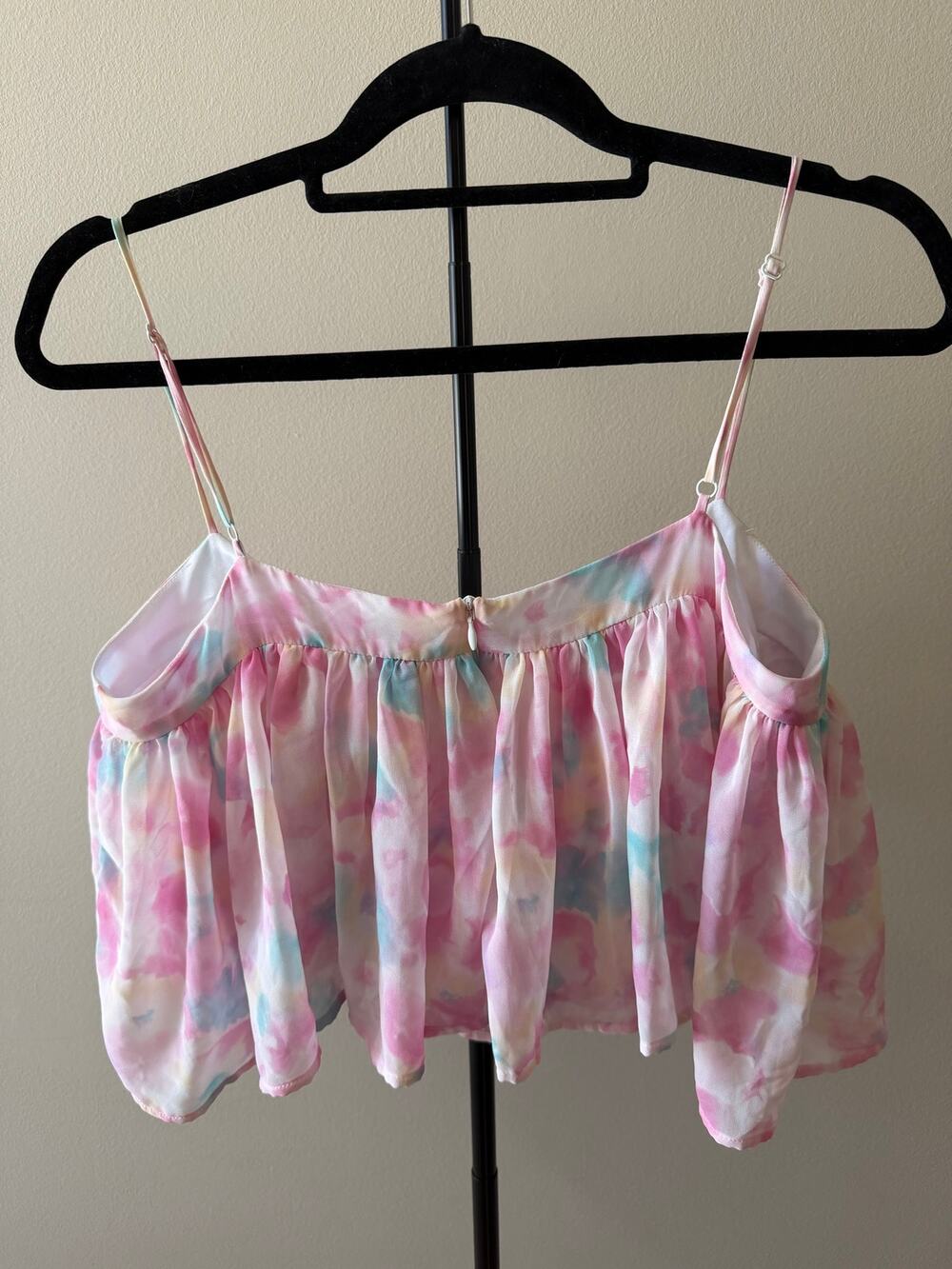 Koch Tie Dye Swing Cropped Tank Top Size Medium